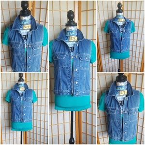 Vintage 90s Eddie Bauer classic jean vest